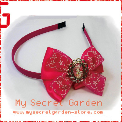 Tokyo Mew Mew ( Mew Mew Power ) 東京ミュウミュウ Ichigo Momomiya anime Cabochon Hair Bows ( Hair Clip or Hair Band )